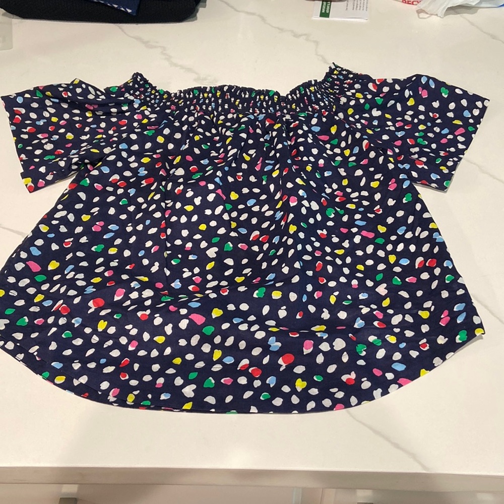 J Crew polka dot top
